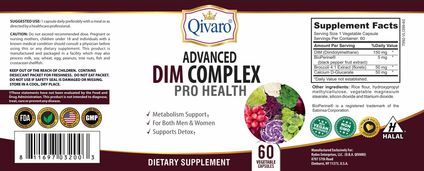 QIH811-二吲哚甲烷複合素食膠囊_DIM Complex_60 veggie capsules