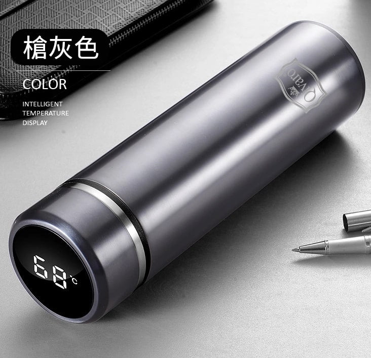 QGW004 電子顯示保溫杯 l DIGITAL VACUUM INSULATED BOTTLE by QIVARO