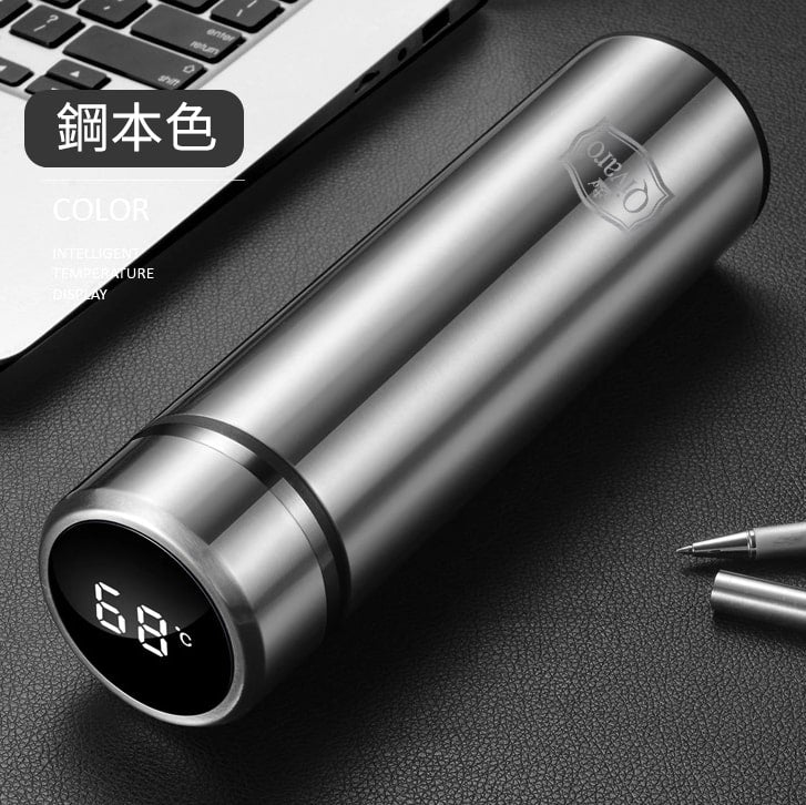 QGW004 電子顯示保溫杯 l DIGITAL VACUUM INSULATED BOTTLE by QIVARO