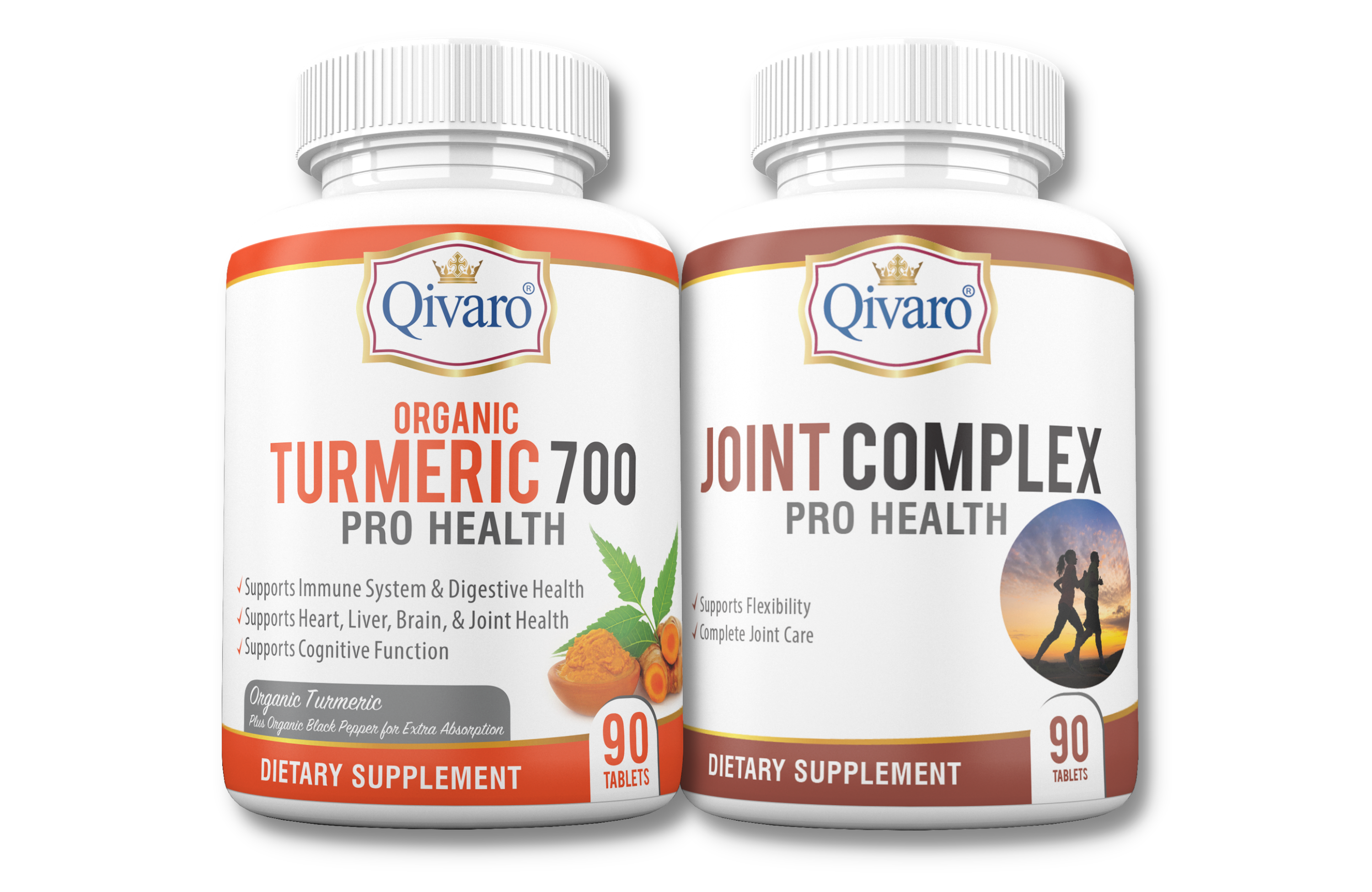 Combo 2-in-1 Pack: QIH04 Organic Turmeric 700 & QIH35 Joint Complex