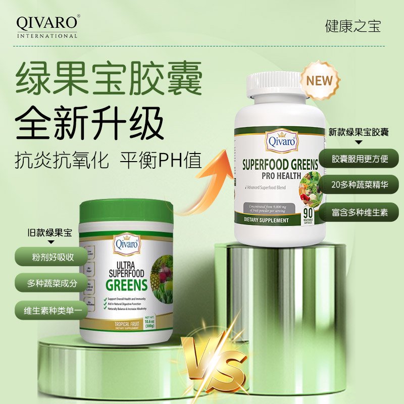 QIH102-超級食物免疫綠果素食膠囊 Superfood Greens Pro Health 90 veggie Capsules
