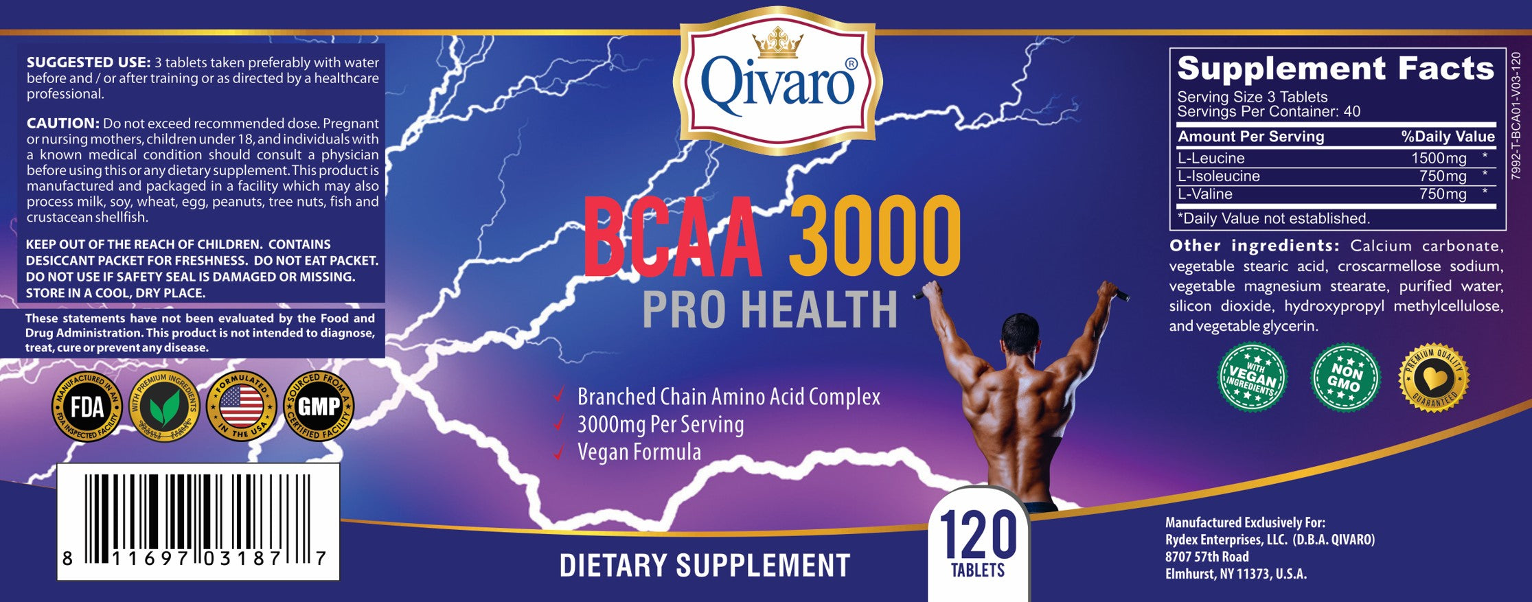 QIH904-支鏈胺基酸3000補充片_BCAA 3000_120 tablets