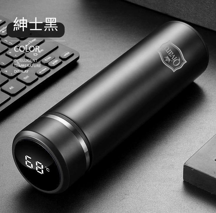 QGW004 電子顯示保溫杯 l DIGITAL VACUUM INSULATED BOTTLE by QIVARO