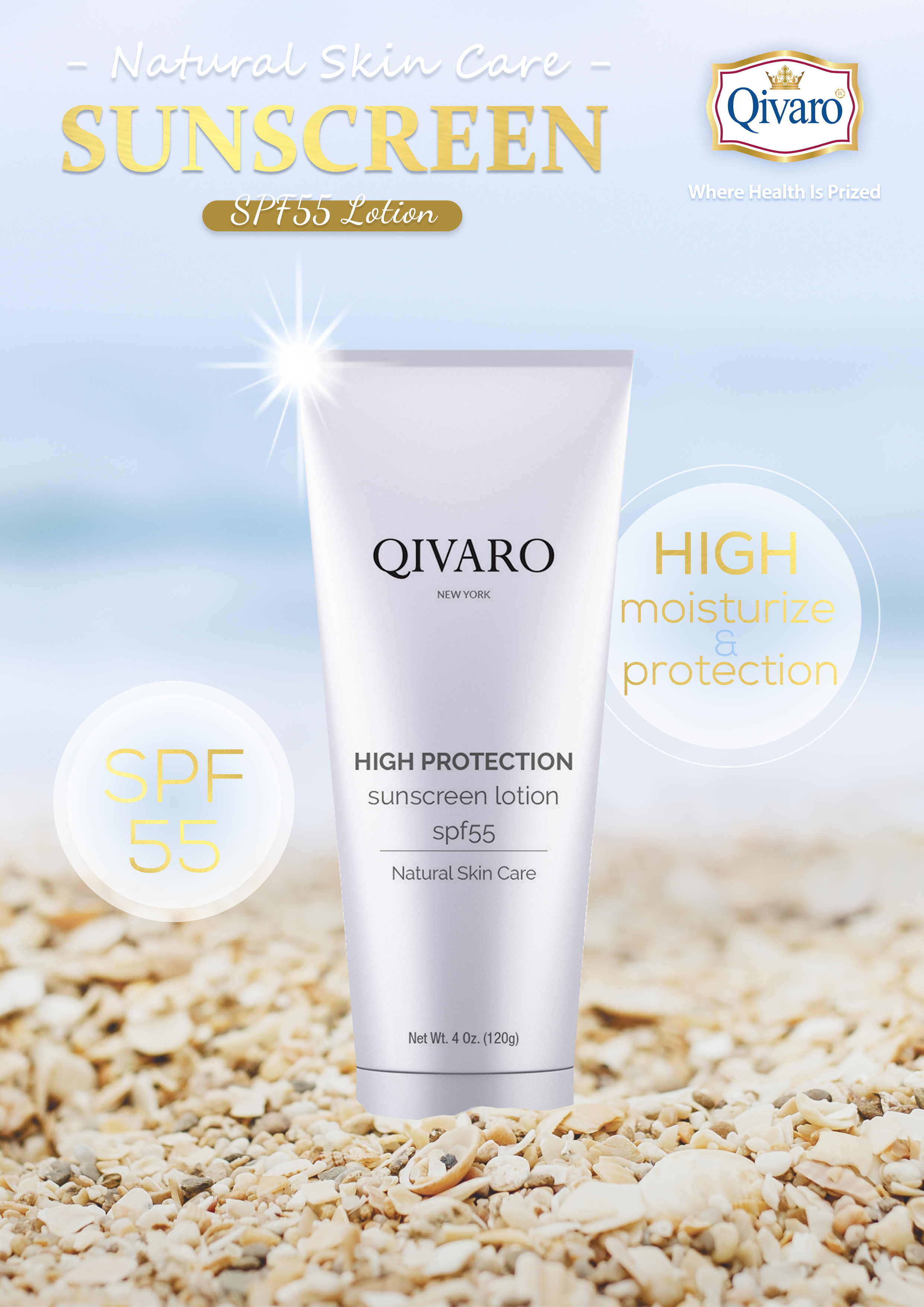 SC710003 - Sunscreen Lotion SPF55 (120 ml)