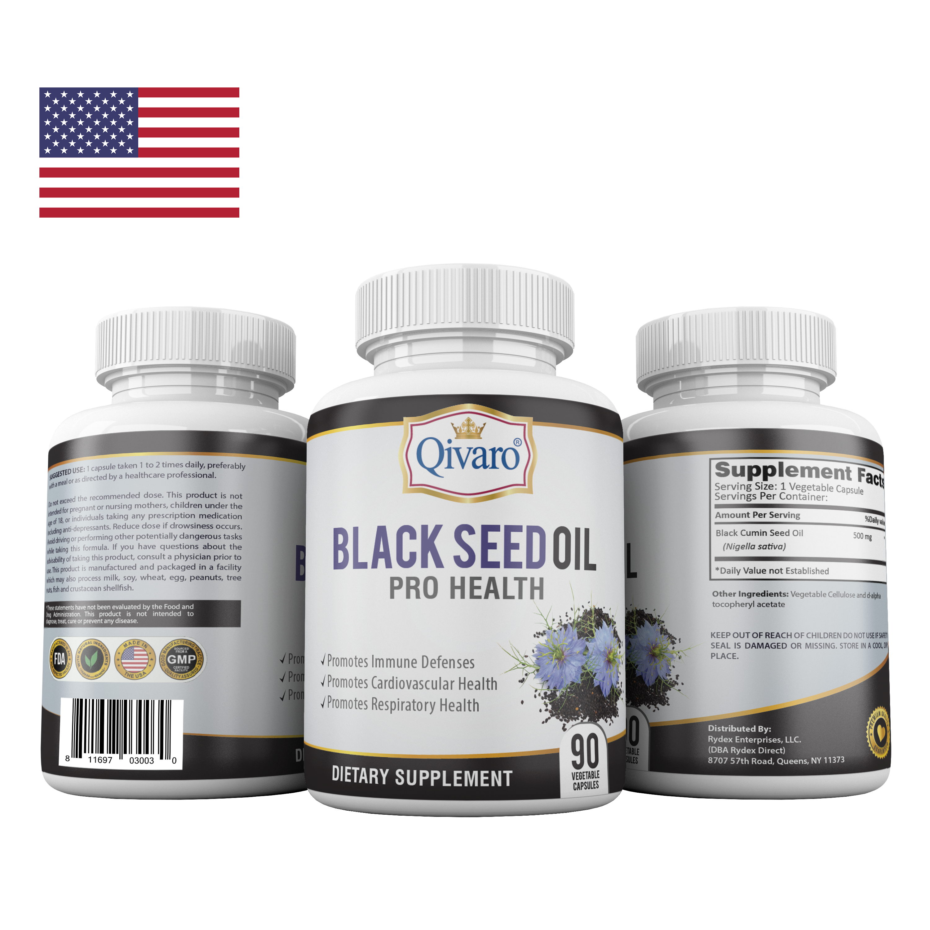 Combo 3-in-1 Pack: QIH01 Black Seed Oil