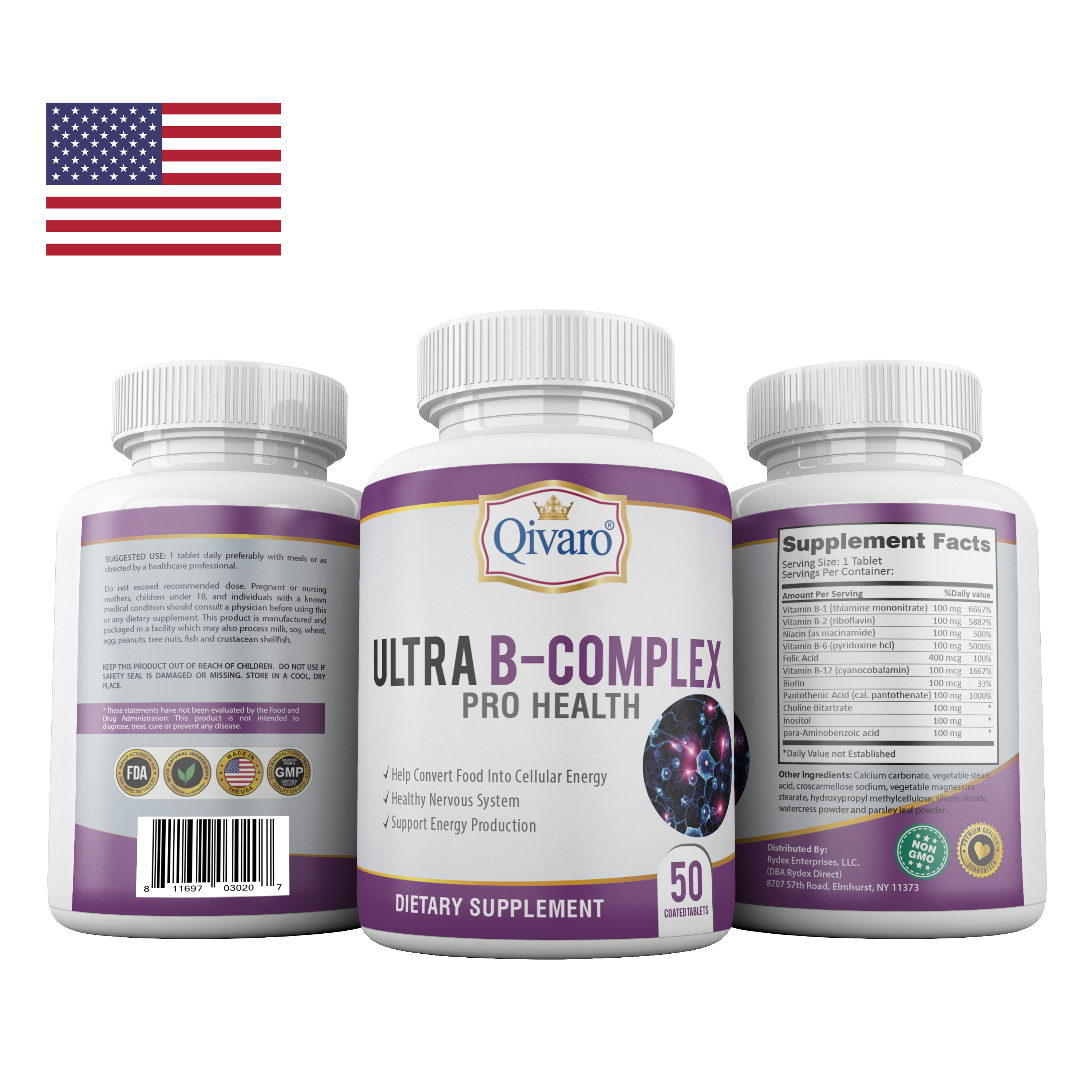 Combo 3-in-1 Pack: QIH13 Ultra B-Complex