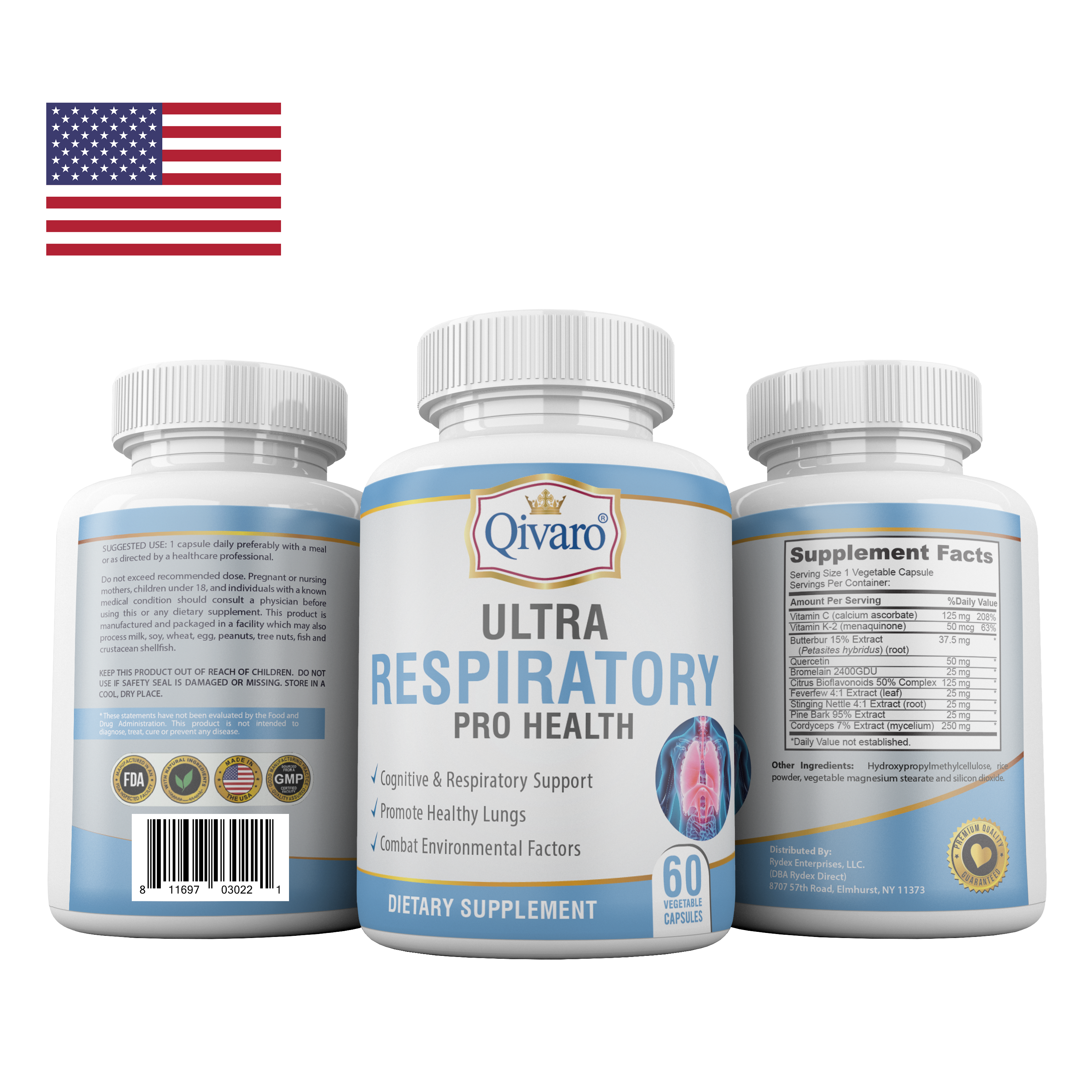 Combo 3-in-1 Pack: QIH15 Ultra Respiratory