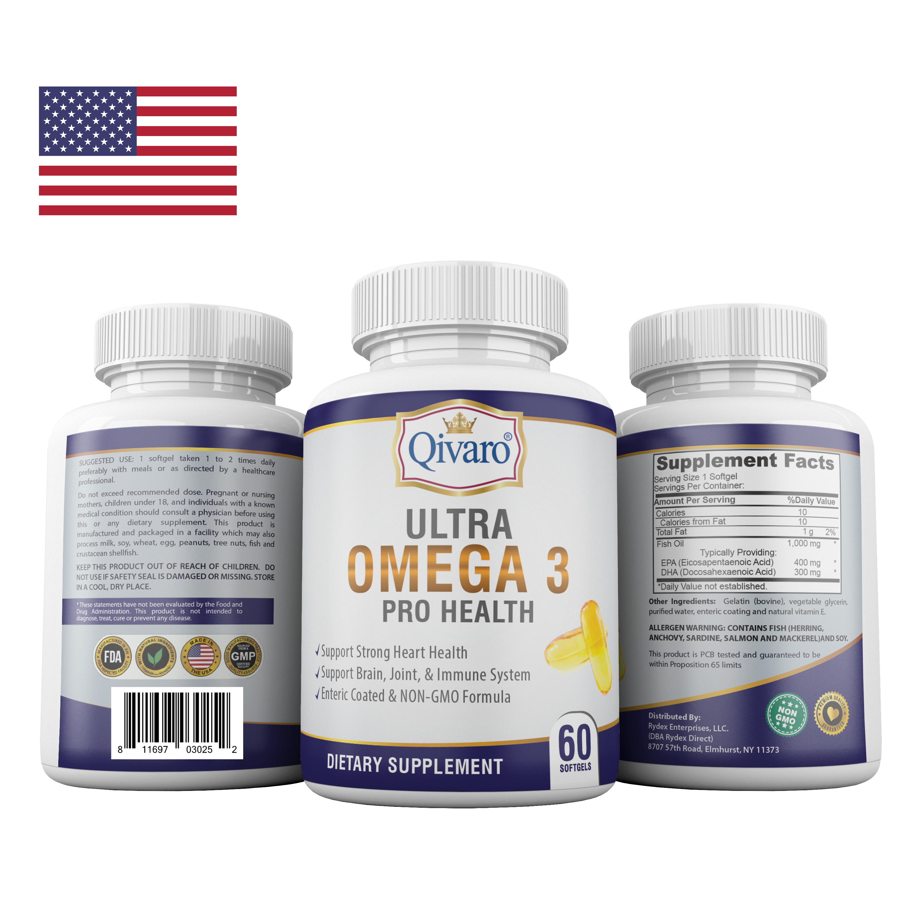 Combo 3-in-1 Pack: QIH18 Ultra Omega