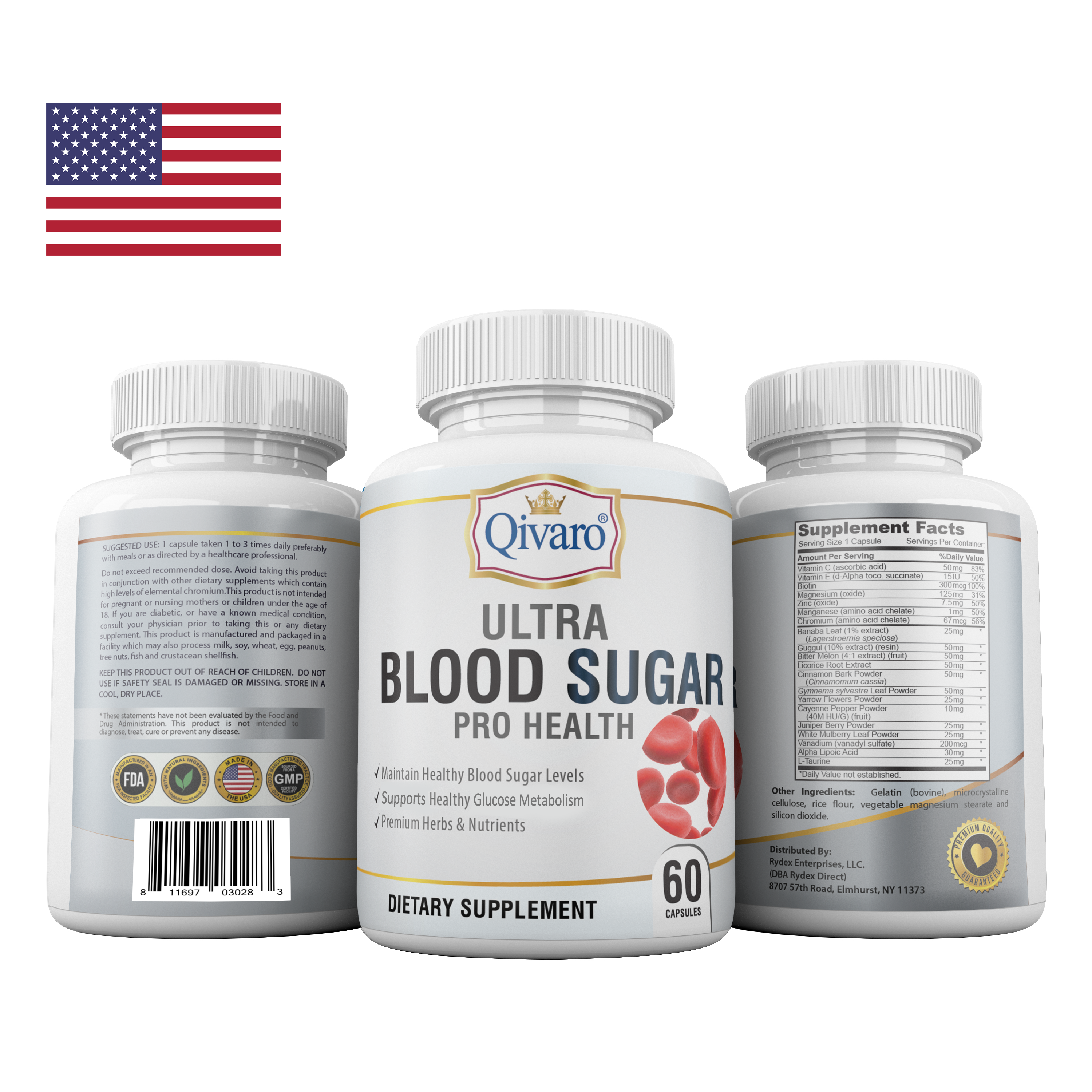 Combo 3-in-1 Pack: QIH21 Ultra Blood Sugar