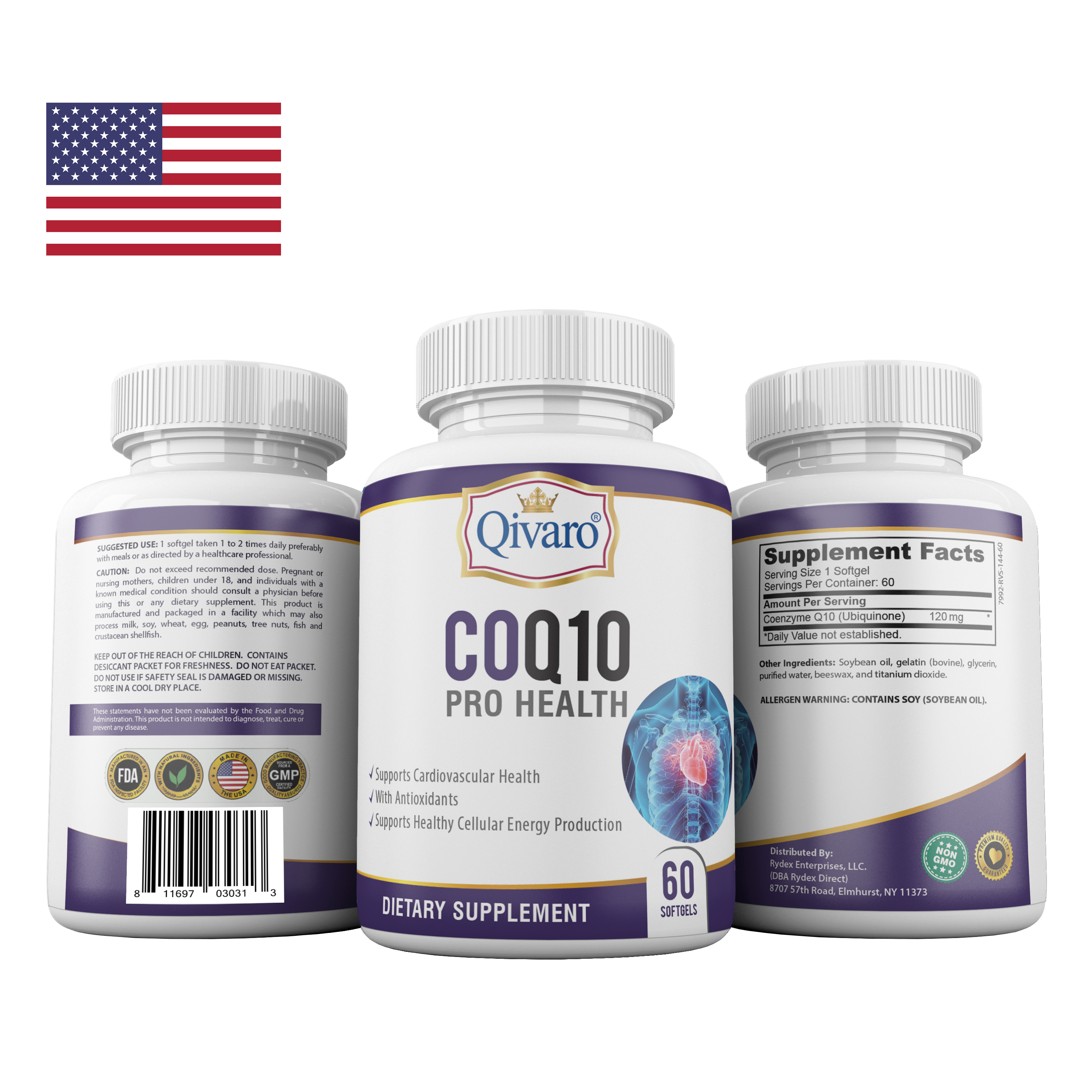 Combo 3-in-1 Pack: QIH24 CoQ10