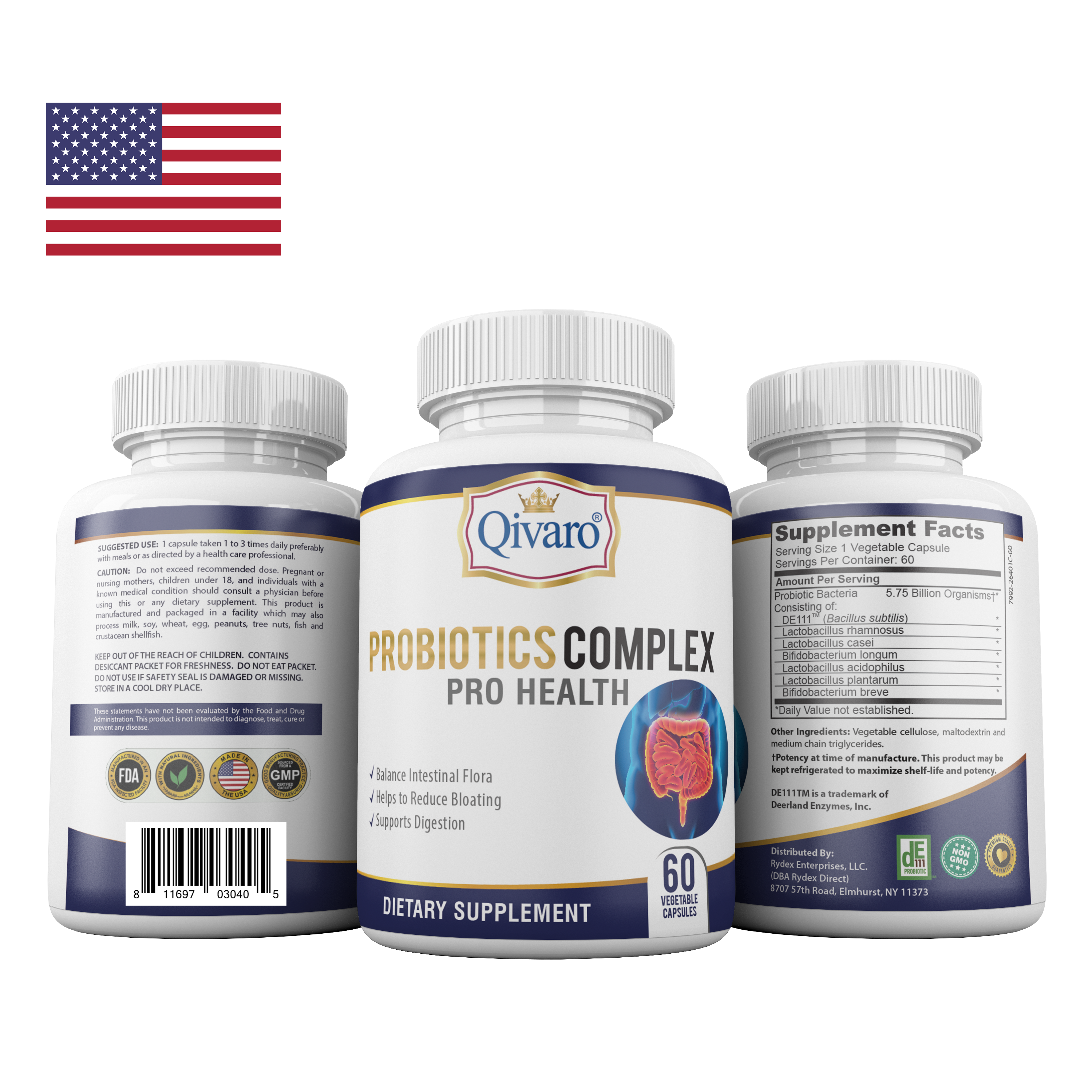 Combo 3-in-1 Pack: QIH32A Probiotics Complex