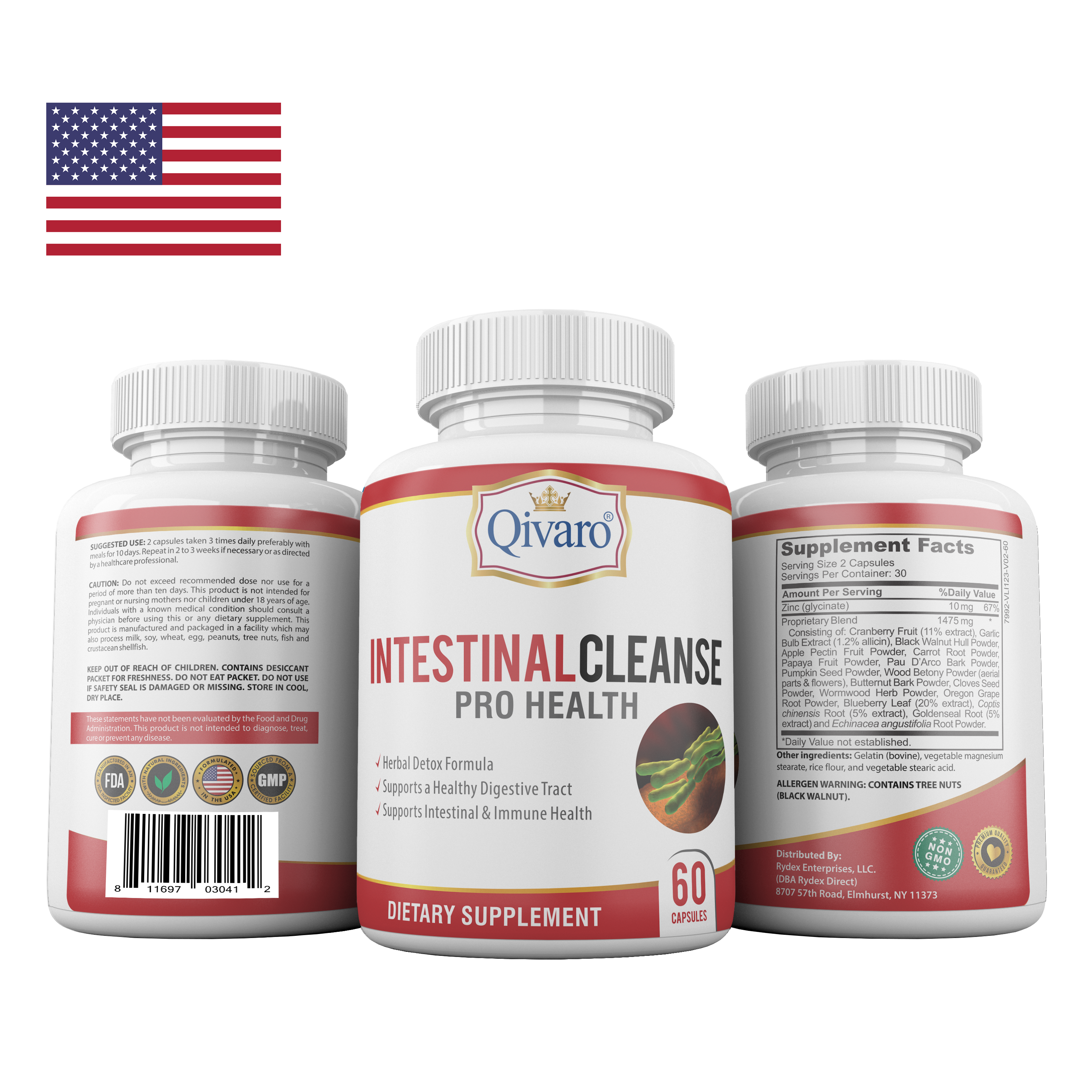 Combo 3-in-1 Pack: QIH33 Intestinal Cleanse