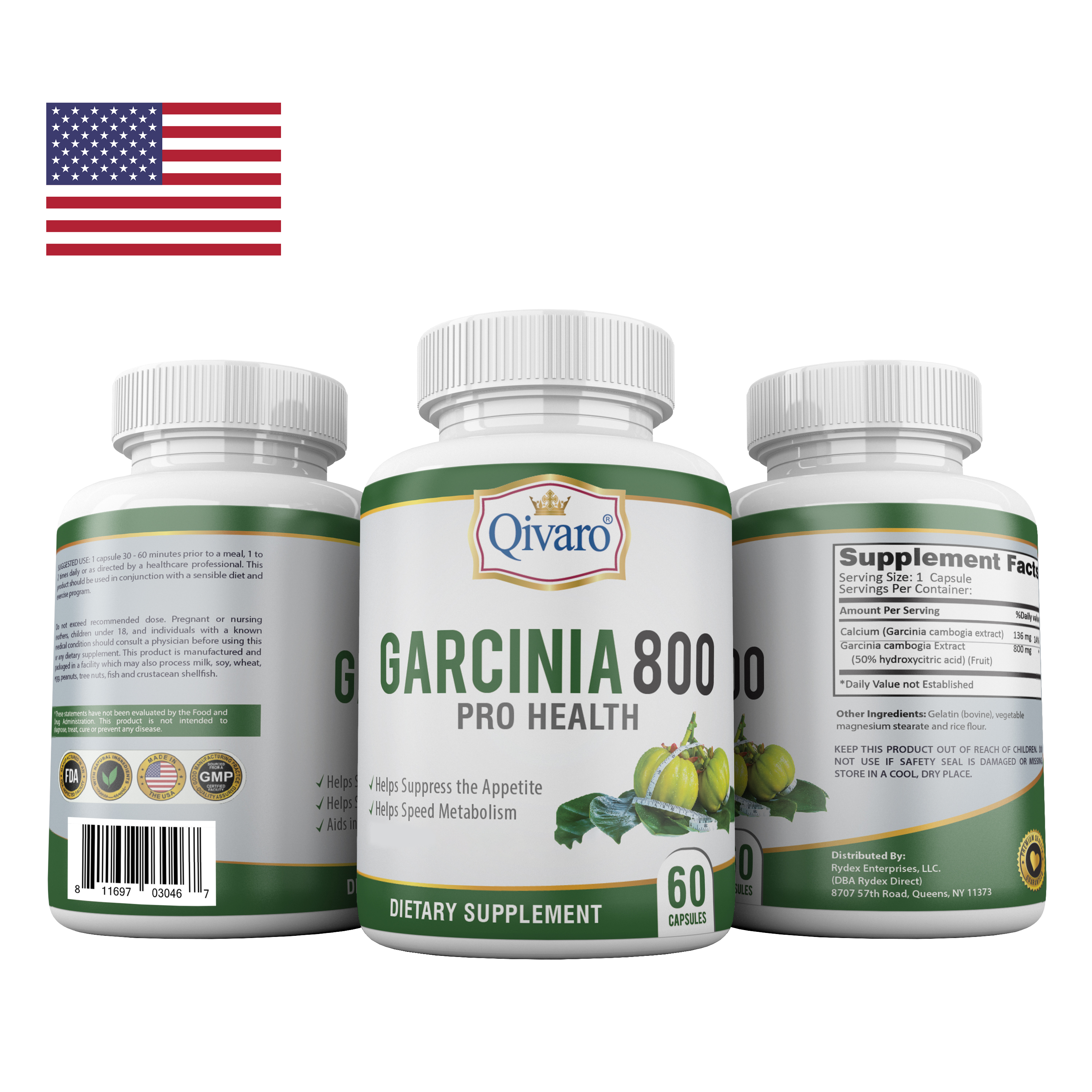 Combo 3-in-1 Pack: QIH38 Garcinia 800