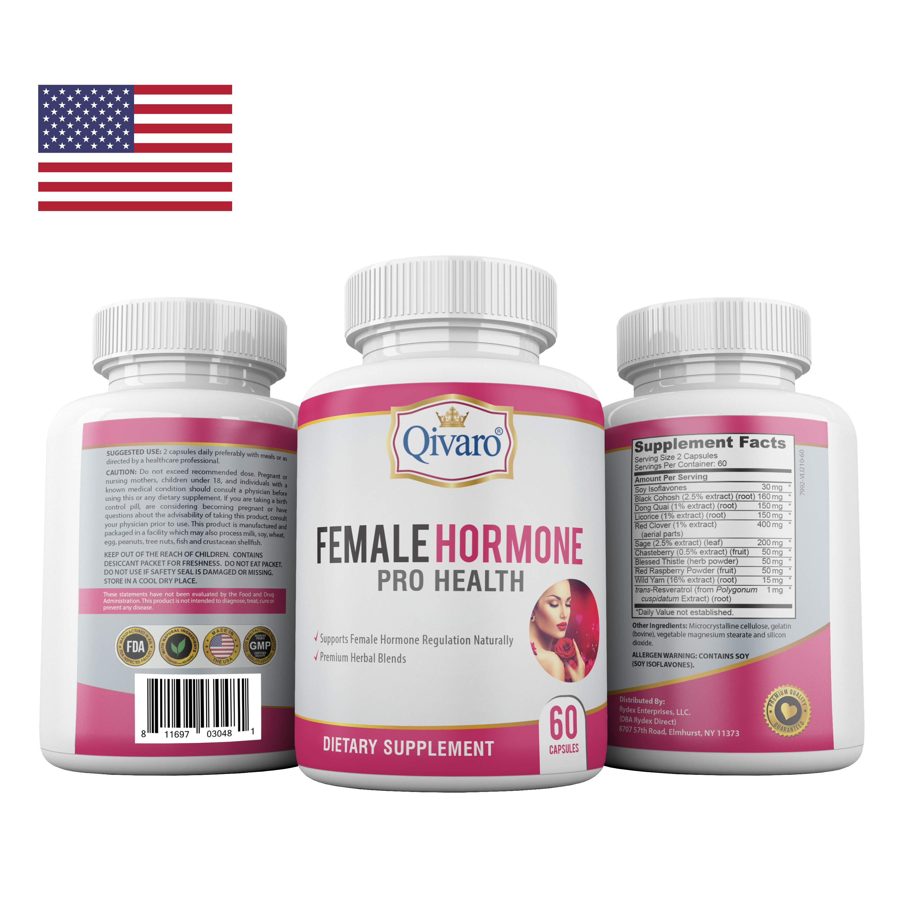 Combo 3-in-1 Pack: QIH40 Female Hormone