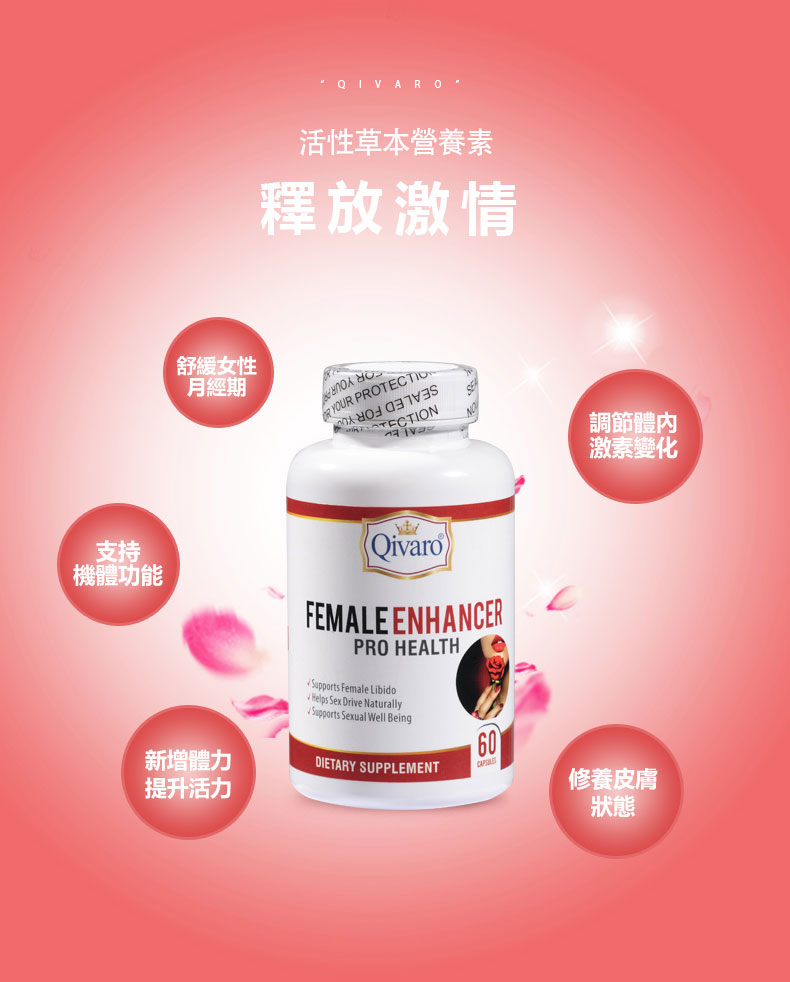 Combo 3-in-1 Pack: QIH44 Female Enhancer