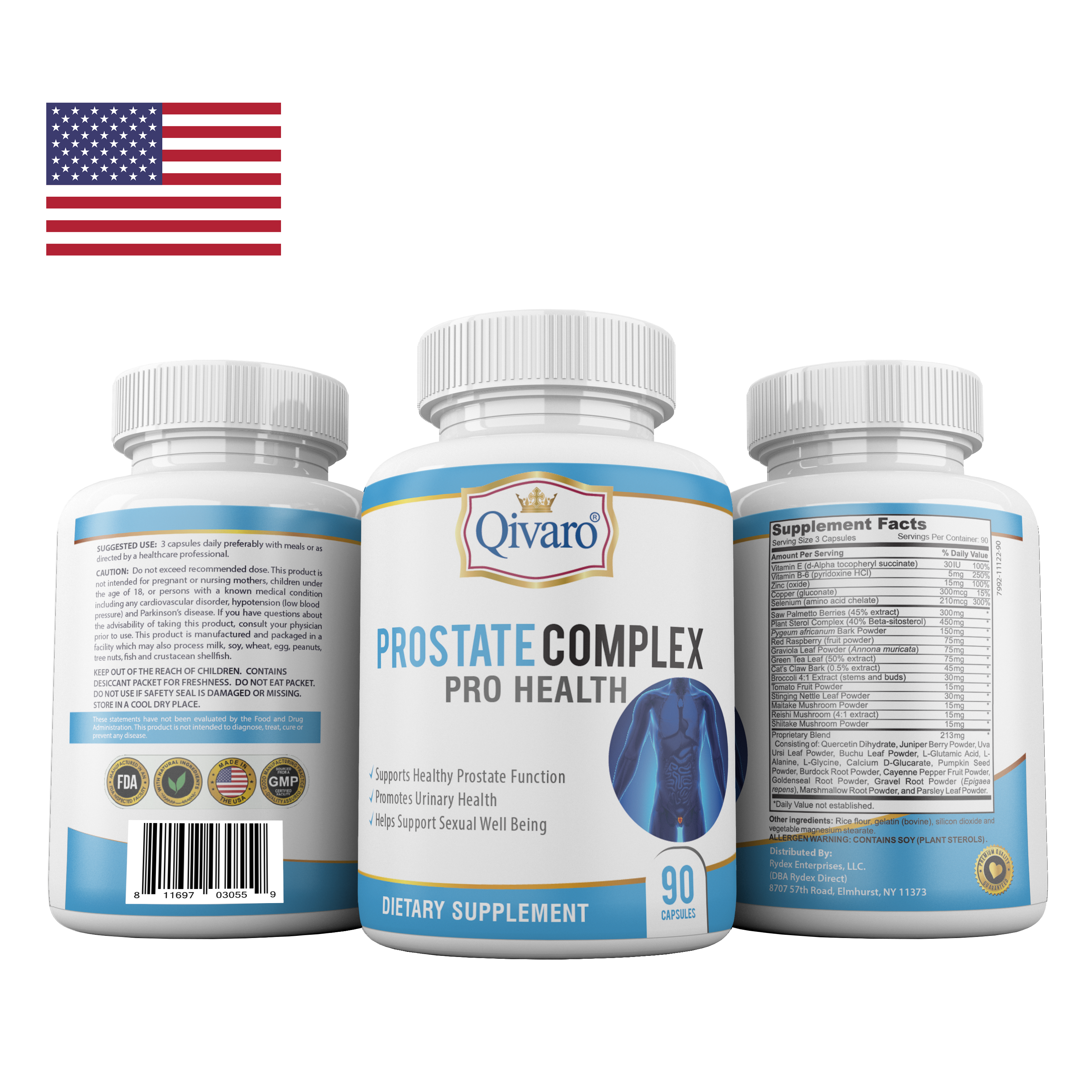 Combo 3-in-1 Pack: QIH45 Prostate Complex