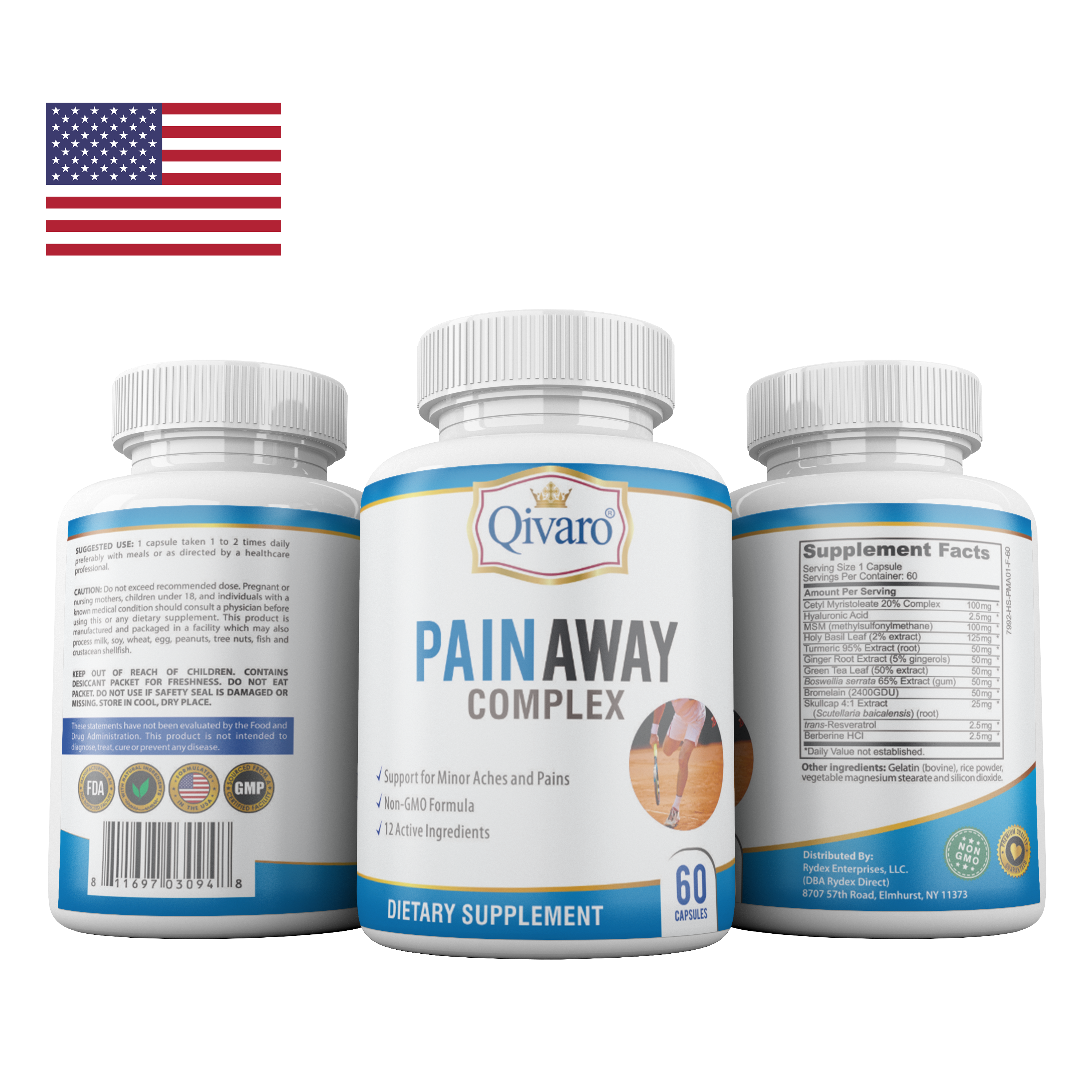 Combo 3-in-1 Pack: QIH51 Pain Away Complex