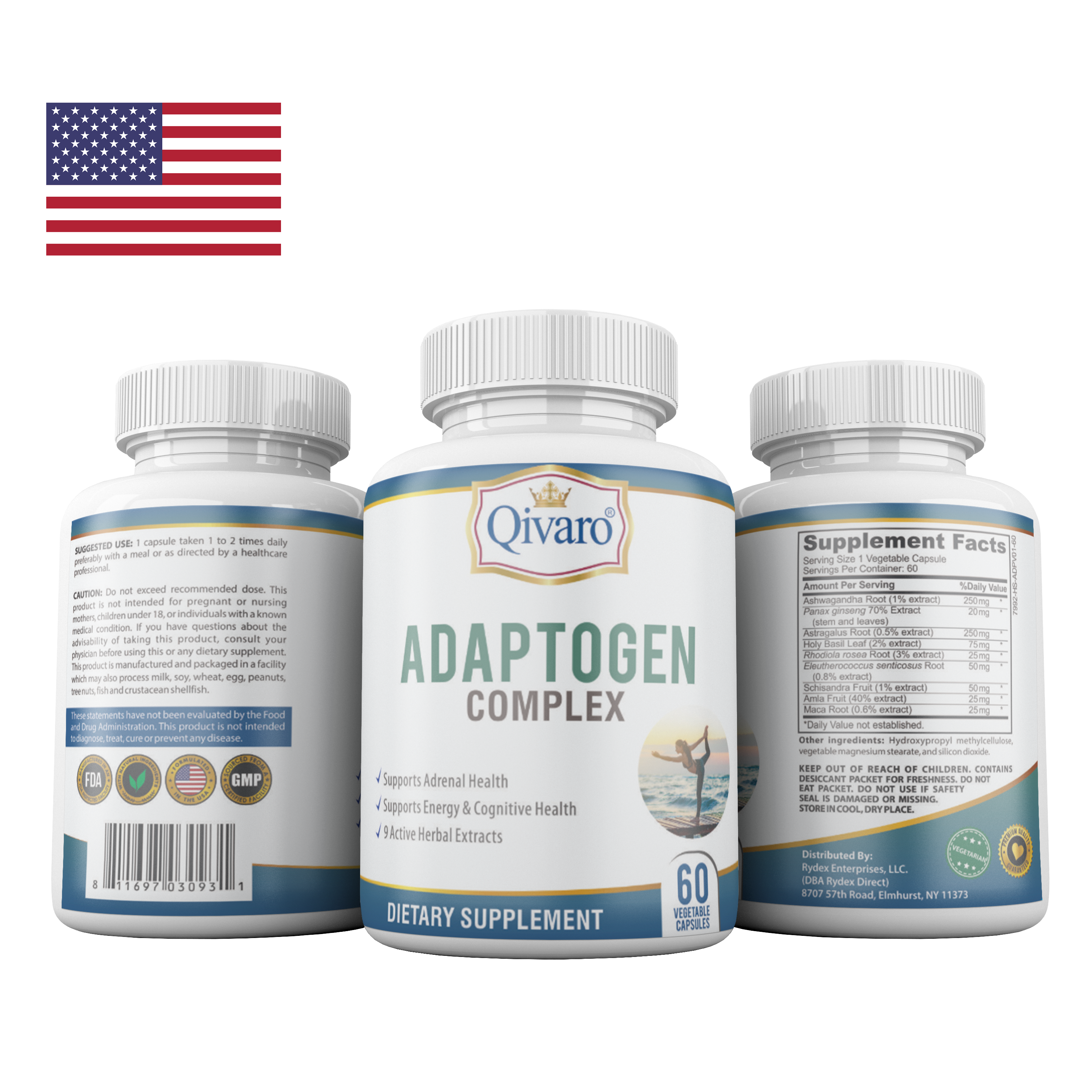 Combo 3-in-1 Pack: QIH52 Adaptogen Complex