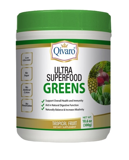 Combo 2-in-1 Pack: QIVP02 Ultra Superfood Greens & QIH01 Black Seed Oil