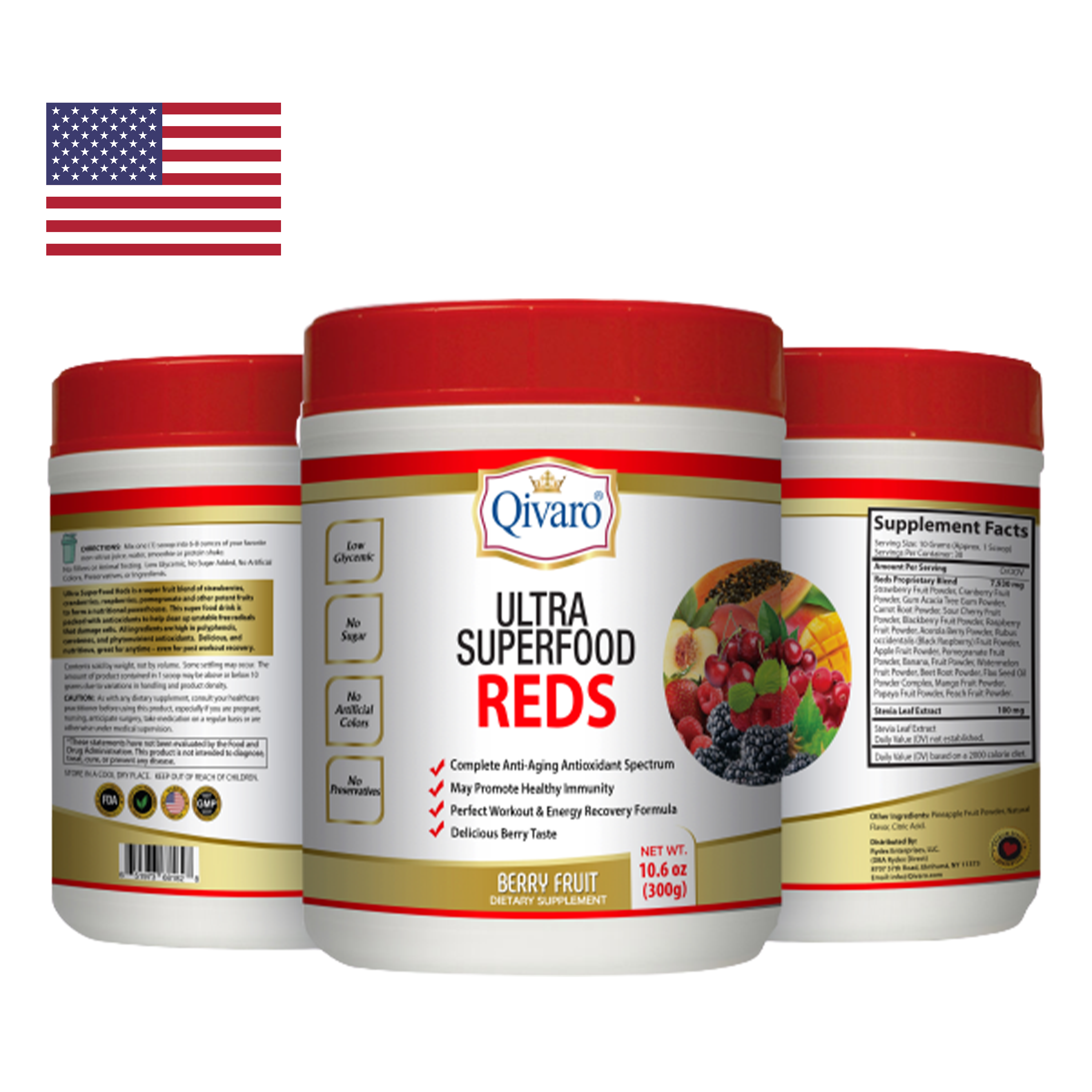 Combo 3-in-1 Pack: QIVP03 Ultra Superfood Reds