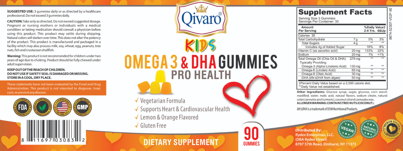 QKG02 - Kids Omega 3 & DHA Gummies