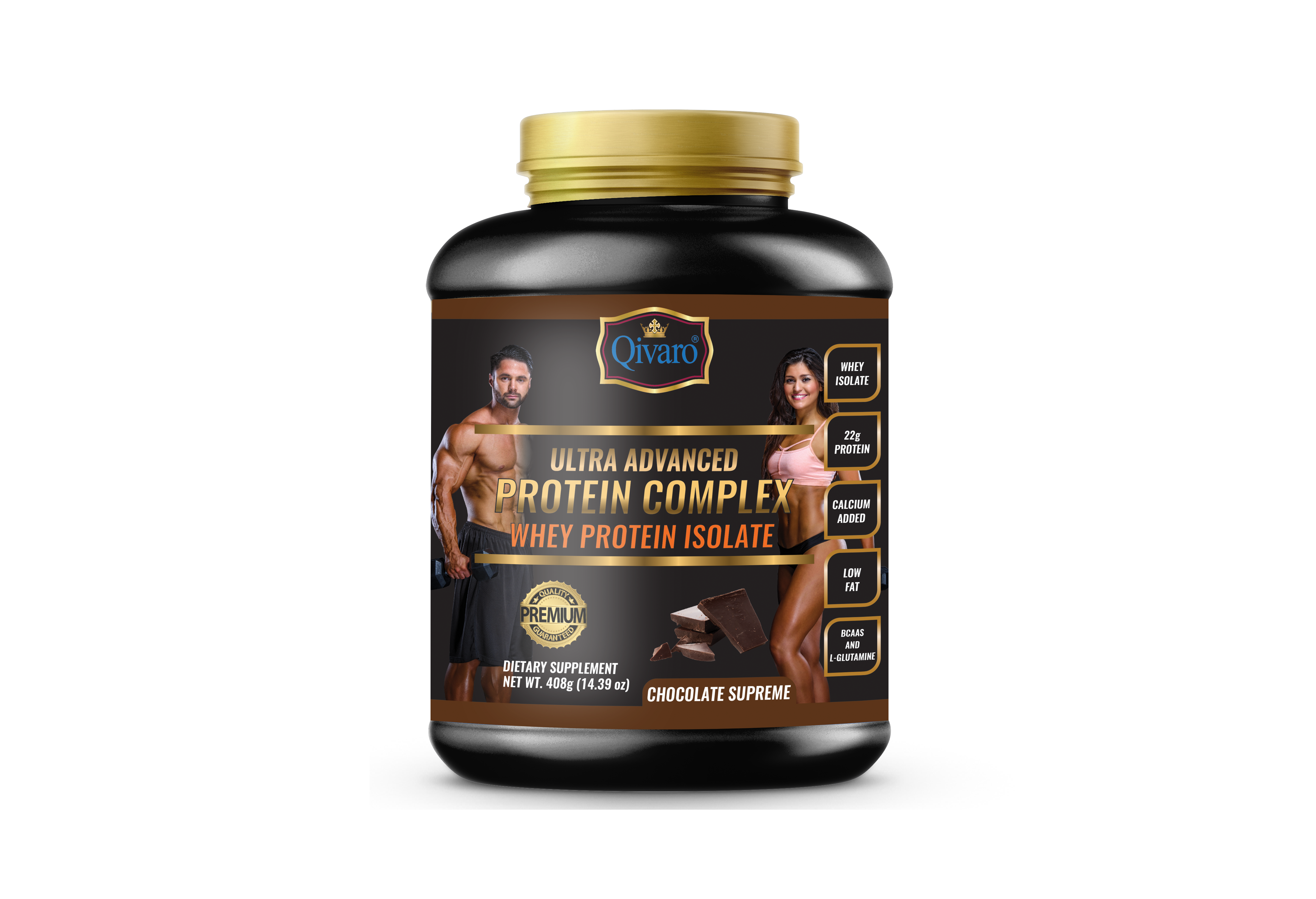 QPC02A - Ultra Advanced Protein Complex Whey Protein Isolate (Chocolate)- 408g