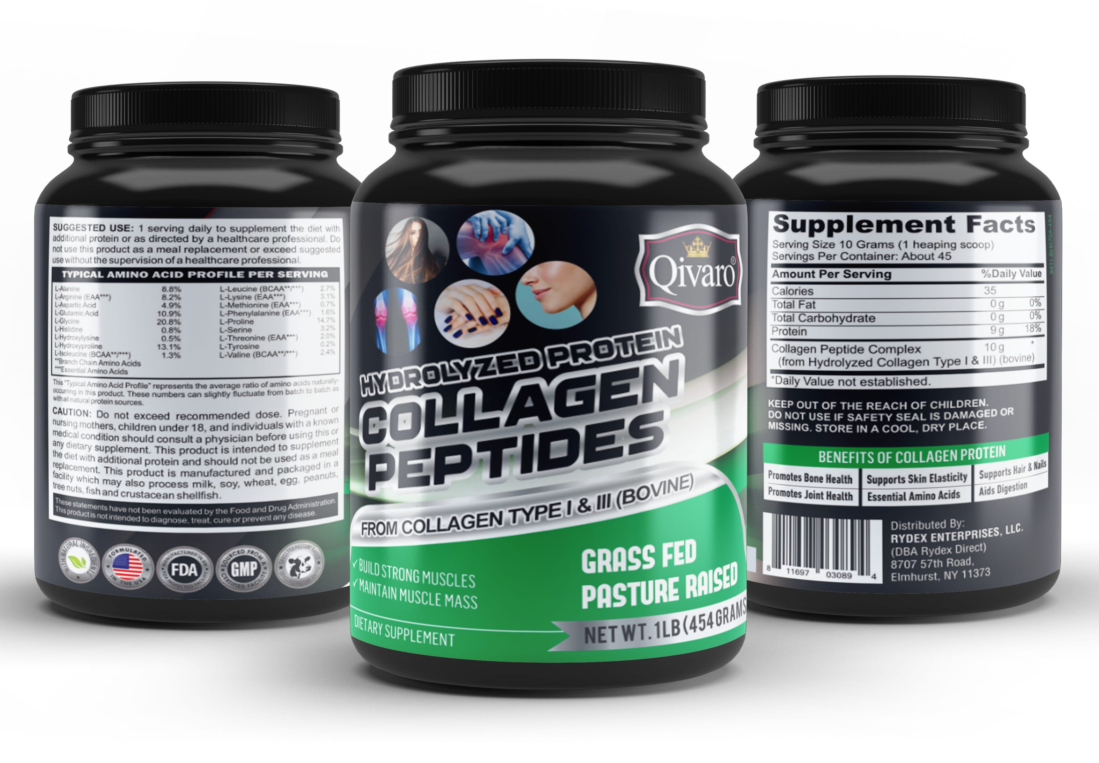 QWN04A - Hydrolyzed Collagen Peptides Protein Powder