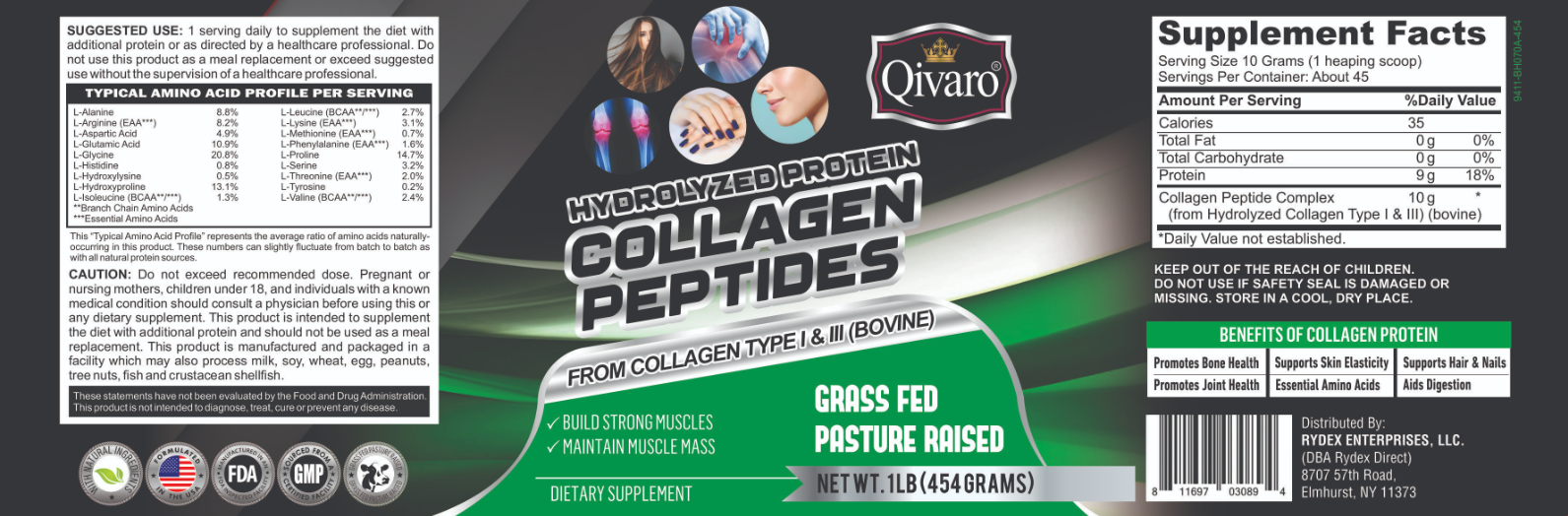 QWN04A - Hydrolyzed Collagen Peptides Protein Powder